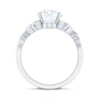 Certified Celtic Knot Lab Grown Diamond Round Engagement Ring