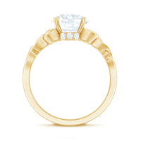 Certified Celtic Knot Lab Grown Diamond Round Engagement Ring