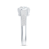 Lab Grown Diamond Engagement Ring With Double Prongs