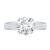 Lab Grown Diamond Engagement Ring With Double Prongs
