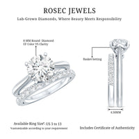 Certified 2 Carat Diamond Solitaire Engagement Ring With Ring Guard