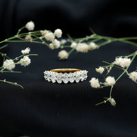 Brilliant Cut Oval Diamond Semi Eternity Ring for Women