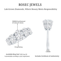 Lab Grown Diamond 5 Stone Statement Ring