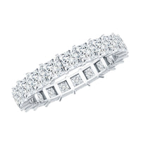 Certified Lab Grown Diamond Princess Cut Wedding Ring