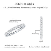 Certified Lab Created Diamond Eternity Wedding Band