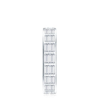 3 CT Cubic Zirconia Two Row Eternity Wedding Band Ring