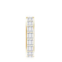 3 CT Cubic Zirconia Two Row Eternity Wedding Band Ring