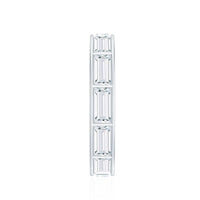 Baguette Cut Zircon East West Full Eternity Band Ring