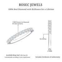 Princess Cut Diamond Anniversary Band Ring