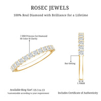 Princess Cut Diamond Anniversary Band Ring