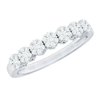 Certified Diamond Cluster Anniversary Ring