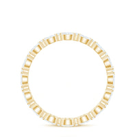 Rosec Jewels full eternity ring featuring marquise and round cut zirconia stones in a sleek band design.