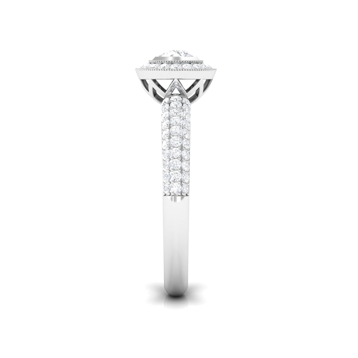 Vintage Inspired Diamond Engagement Ring for Women