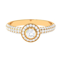Vintage Inspired Diamond Engagement Ring for Women