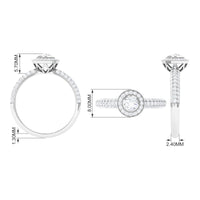 Vintage Inspired Diamond Engagement Ring for Women