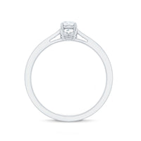 Minimal Round Diamond Promise Ring