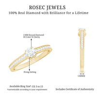 Minimal Round Diamond Promise Ring
