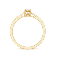 Minimal Round Diamond Promise Ring