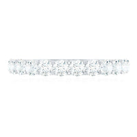 Trellis Set Moissanite Half Eternity Ring