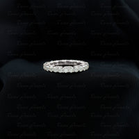 Trellis Set Moissanite Full Eternity Band Ring