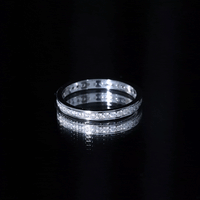 Channel Set Moissanite Eternity Band for women