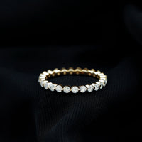 Round Cut Moissanite Full Eternity Band Ring