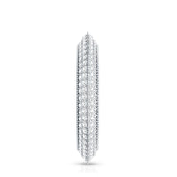 Pave Set Moissanite Eternity Band with Milgrain Detailing