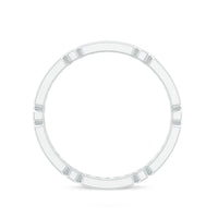 Classic Moissanite Full Eternity Ring in Pin Point Setting