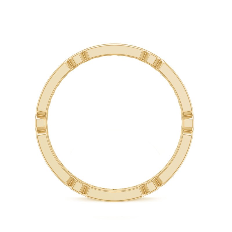Rosec Jewels classic moissanite full eternity ring with pin point setting, showcasing sparkling gemstones around the band.