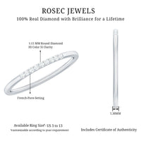Minimalist Diamond Stackable Ring for Women