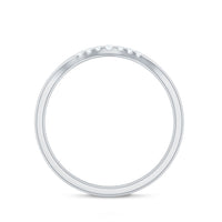 Natural Diamond Curved Enhancer Ring for Women