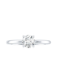 Certified 6 MM Moissanite Solitaire Promise Ring for Her