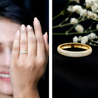 Classic Moissanite Eternity Wedding Band for Women