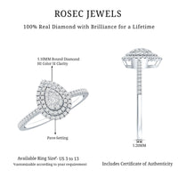 Diamond Pear Shaped Engagement Ring