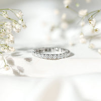 Brilliant Cut Moissanite Eternity Wedding Ring for Women