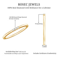 Certified Round Diamond Proposal Ring For Her