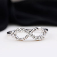 Certified Prong Set Diamond Infinity Promise Ring