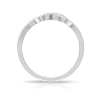 Certified Natural Diamond Infinity Ring for Valentines