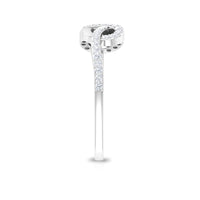 Certified Natural Diamond Infinity Ring for Valentines