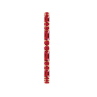 Baguette and Round Lab Created Ruby Eternity Ring