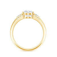Oval Cubic Zirconia Solitaire Engagement Ring