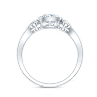 1 Carat Lab Grown Diamond Cushion Engagement Ring