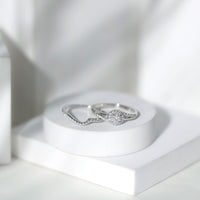 Certified Diamond Engagement Ring with Wedding Band