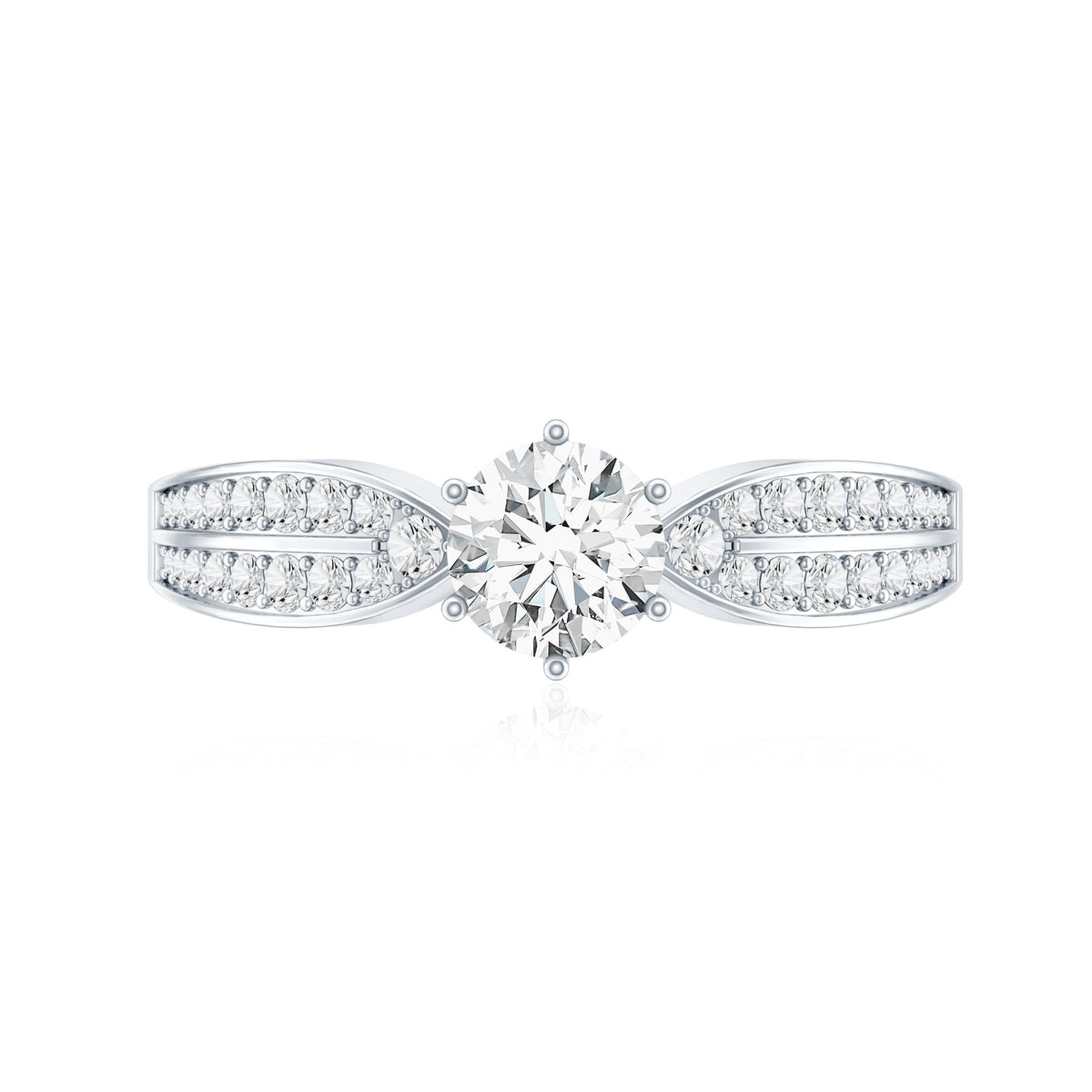 Certified Solitaire Lab Grown Diamond Promise Engagement Ring