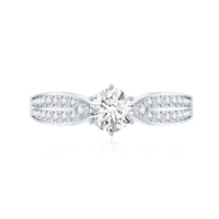 Certified Solitaire Lab Grown Diamond Promise Engagement Ring