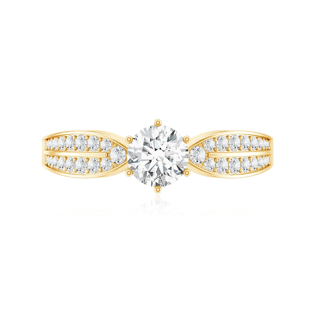Certified Solitaire Lab Grown Diamond Promise Engagement Ring