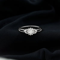 Halo Style Lab Grown Diamond Nature Engagement Ring