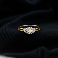 Halo Style Lab Grown Diamond Nature Engagement Ring