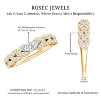 Lab Grown Diamond East West Eternity Ring for Her