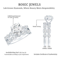Diamond Designer Marriage Ring Set For Women